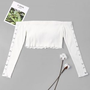 Off shoulder Crop top